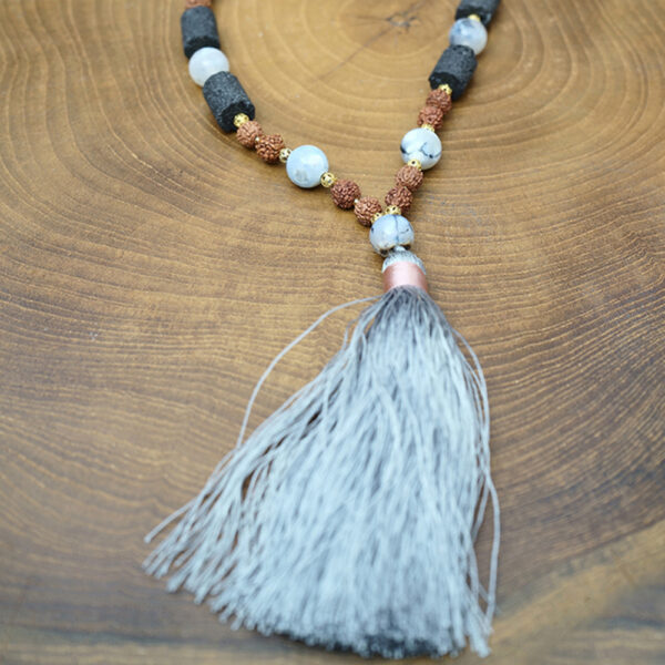 Necklace Lava and Stone