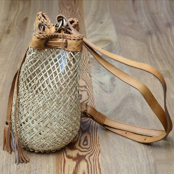 Bag Rattan Jarang leather Backpack