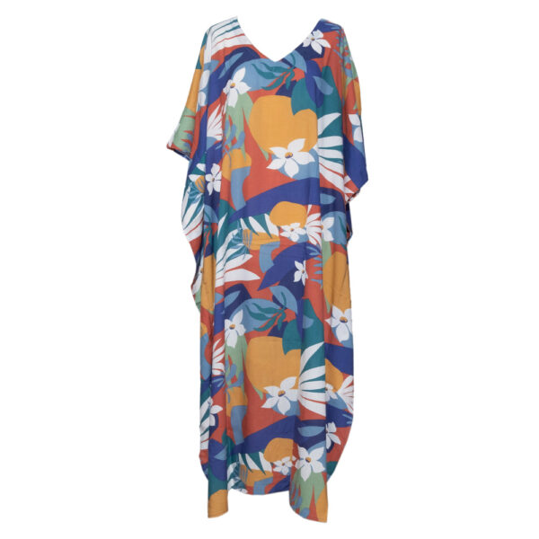 Ponco Dress Rayon Print