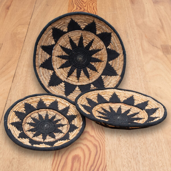 Διακοσμητικά Πιάτα Deco Eceng Bulaf Motif σετ των 3